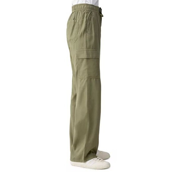 Sanctuary Caravan Tencel Olive Green Pull On Cargo Pant Size Large - Picture 6 of 9